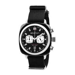 BRISTON Clubmaster Sport Chrono Black Case Stainless Steel Case, Size:42mm NWT